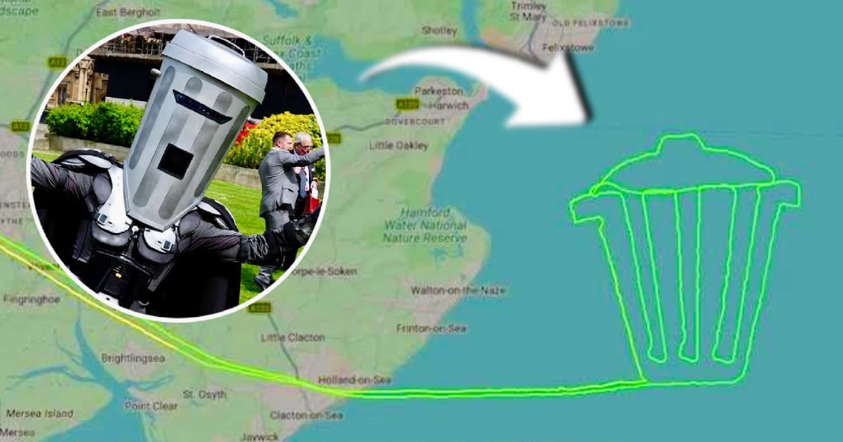 Count binface drawing traced by aircraft